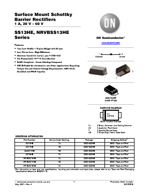 SS13HE Datasheet PDF ON Semiconductor