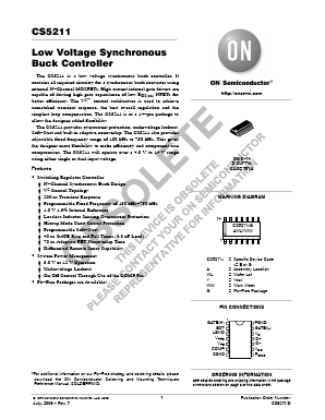 CS5211GD14 Datasheet PDF ON Semiconductor