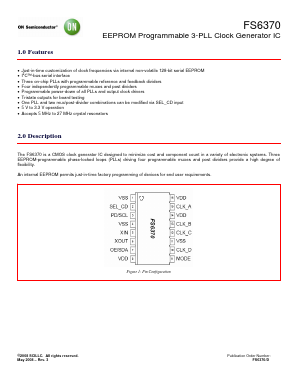 FS6370-01G-XTP Datasheet PDF ON Semiconductor
