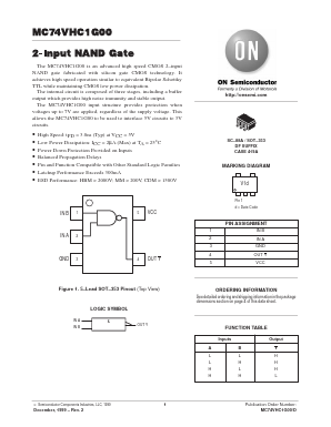 MC74VHC1G00 Datasheet PDF ON Semiconductor