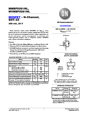 MVMBF0201NLT1G Datasheet PDF ON Semiconductor