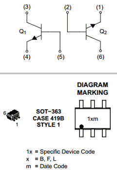 BC848CDW1T1 Datasheet PDF ON Semiconductor