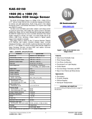 KAE-02150-FBB-JP-FA Datasheet PDF ON Semiconductor