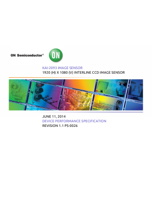 KAI-2093 Datasheet PDF ON Semiconductor