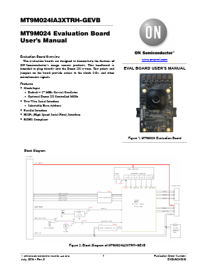 MT9M024IA3XTRH-GEVB Datasheet PDF ON Semiconductor
