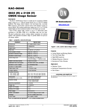 KAC-06040-CBA-JD-BA Datasheet PDF ON Semiconductor