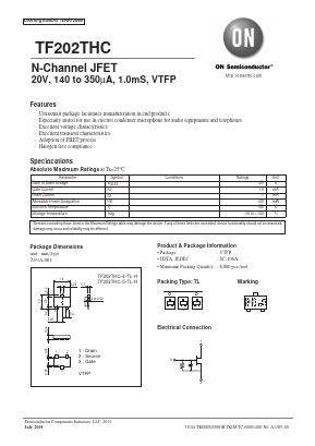 TF202THC-4-TL-H Datasheet PDF ON Semiconductor