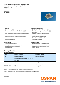 SFH5711 Datasheet PDF OSRAM GmbH