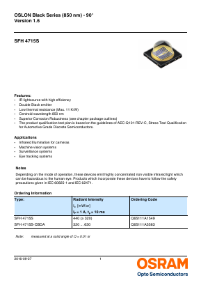 SFH4715S Datasheet PDF OSRAM GmbH