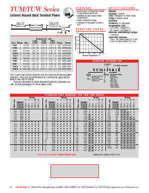 TUW7J27RE Datasheet PDF Ohmite Mfg. Co.
