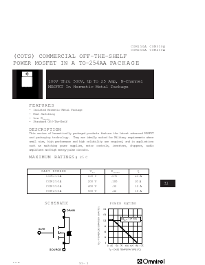 COM350A Datasheet PDF Omnirel Corp => IRF