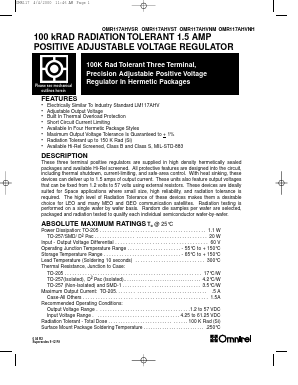 OMR117AHVSR Datasheet PDF Omnirel Corp => IRF