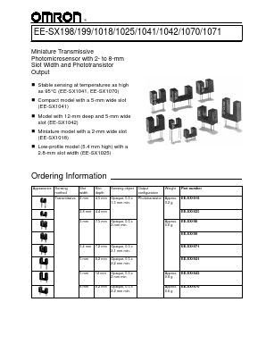 EE-SX1042 Datasheet PDF OMRON Corporation