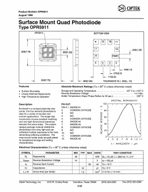 OPR5911 Datasheet PDF Optek Technology