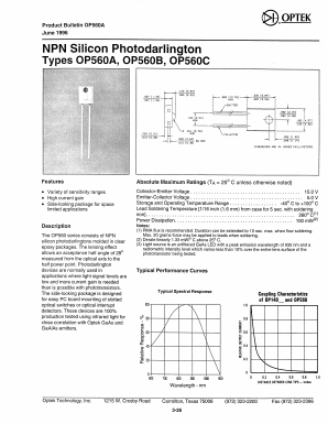 OP560B Datasheet PDF Optek Technology