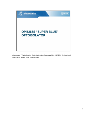 OPI1268S Datasheet PDF Optek Technology