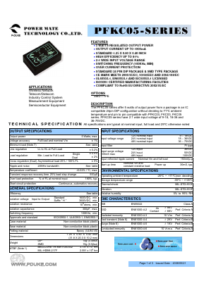 PFKC05 Datasheet PDF Power Mate Technology