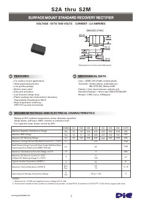 S2A Datasheet PDF PACELEADER INDUSTRIAL