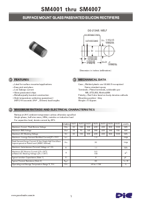 SM4001 Datasheet PDF PACELEADER INDUSTRIAL