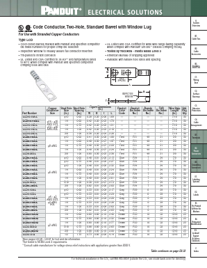 LCD350-12-X Datasheet PDF PANDUIT CORP.