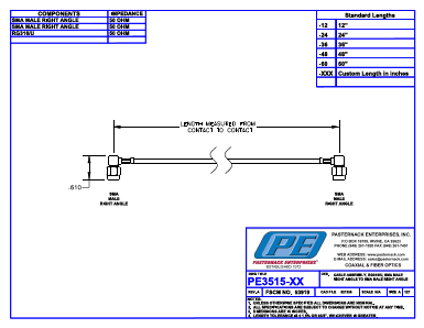 PE3515-12 Datasheet PDF Pasternack Enterprises, Inc.