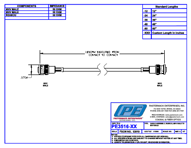 PE3516-60 Datasheet PDF Pasternack Enterprises, Inc.