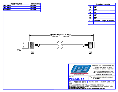 PE3544 Datasheet PDF Pasternack Enterprises, Inc.