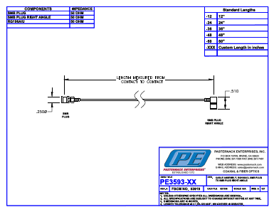 PE3589-XX Datasheet PDF Pasternack Enterprises, Inc.