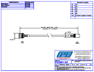 PE3901 Datasheet PDF Pasternack Enterprises, Inc.