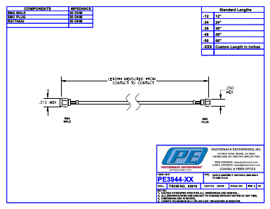 PE3944-24 Datasheet PDF Pasternack Enterprises, Inc.