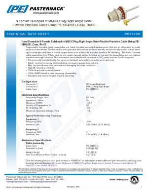 PE39450 Datasheet PDF Pasternack Enterprises, Inc.