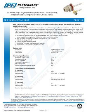 PE39456 Datasheet PDF Pasternack Enterprises, Inc.