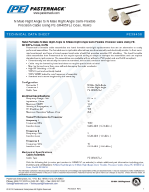 PE39458 Datasheet PDF Pasternack Enterprises, Inc.