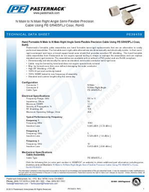 PE39459 Datasheet PDF Pasternack Enterprises, Inc.