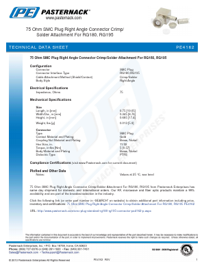 PE4162 Datasheet PDF Pasternack Enterprises, Inc.