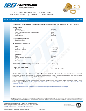 PE4168 Datasheet PDF Pasternack Enterprises, Inc.