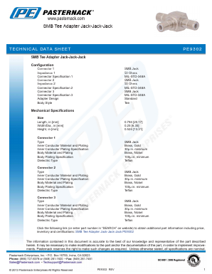 PE9302 Datasheet PDF Pasternack Enterprises, Inc.