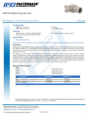 PE9309 Datasheet PDF Pasternack Enterprises, Inc.
