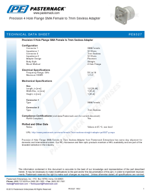 PE9327 Datasheet PDF Pasternack Enterprises, Inc.