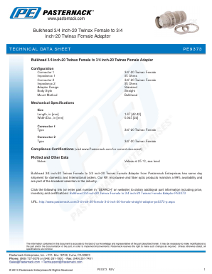 PE9373 Datasheet PDF Pasternack Enterprises, Inc.