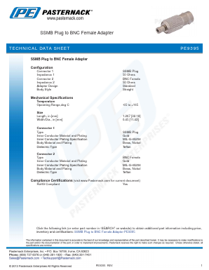 PE9395 Datasheet PDF Pasternack Enterprises, Inc.