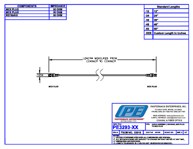 PE3293-12 Datasheet PDF Pasternack Enterprises, Inc.