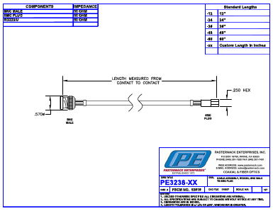 PE3238 Datasheet PDF Pasternack Enterprises, Inc.