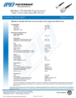 PE3C0114-12 Datasheet PDF Pasternack Enterprises, Inc.