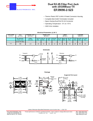 EPJ9090-2-S23 Datasheet PDF PCA ELECTRONICS INC.