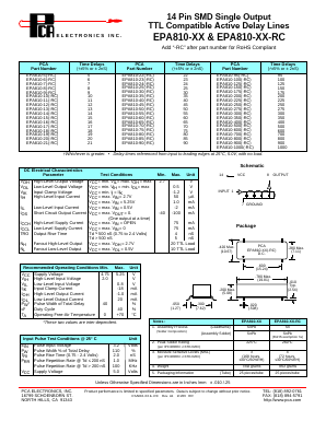 EPA810-80-RC Datasheet PDF PCA ELECTRONICS INC.