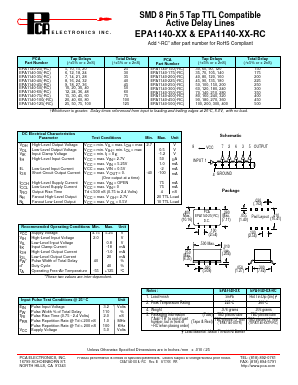 EPA1140-300-RC Datasheet PDF PCA ELECTRONICS INC.