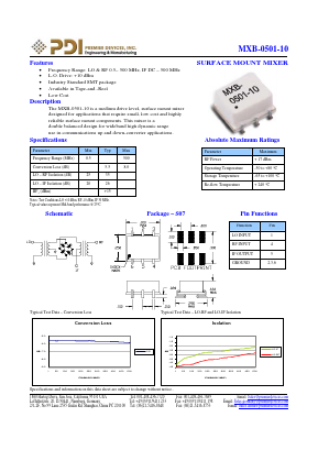 MXB-0501-10 Datasheet PDF PREMIER DEVICES, INC.