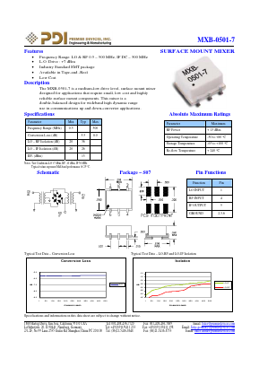 MXB-0501-7 Datasheet PDF PREMIER DEVICES, INC.