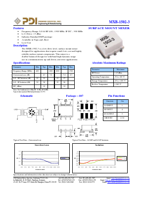MXB-1502-3 Datasheet PDF PREMIER DEVICES, INC.